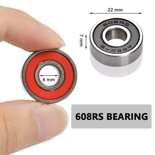 Skateboard lagers 608RS set van 20 stuks 8 x 22 x 7 mm - happygetfit.com