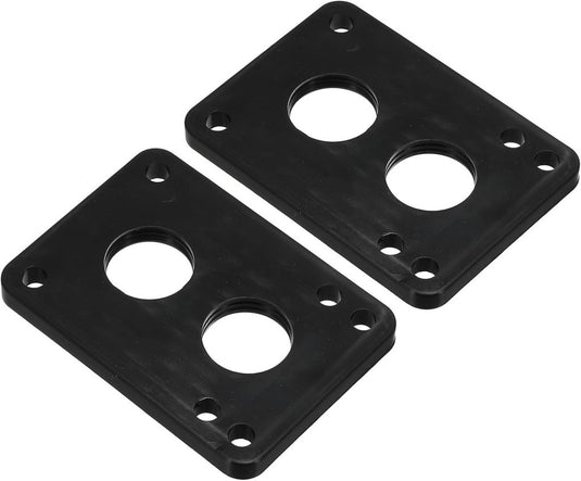 Skateboard riser pads 2 stuks 6 mm van PU zwart – schokdempers – skateboard accessoires - happygetfit.com