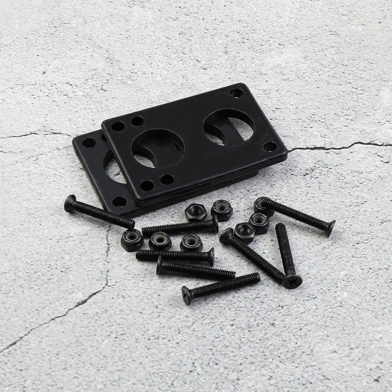 Load image into Gallery viewer, Skateboard riser pads set 6 mm zwart - happygetfit.com
