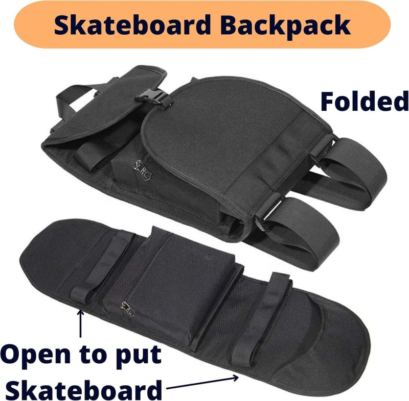 Laad afbeelding in Galerijviewer, Skateboard rugzak met T-tool voor skateboard en longboard – draagtas – skate accessoires - happygetfit.com
