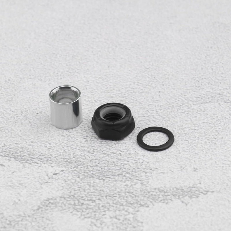 Laad afbeelding in Galerijviewer, Skateboard truck rebuild kit 32-delig zwart zilver - happygetfit.com
