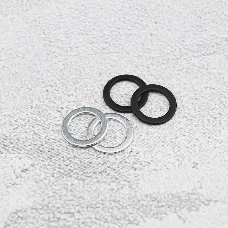 Laad afbeelding in Galerijviewer, Skateboard truck rebuild kit 32-delig zwart zilver - happygetfit.com
