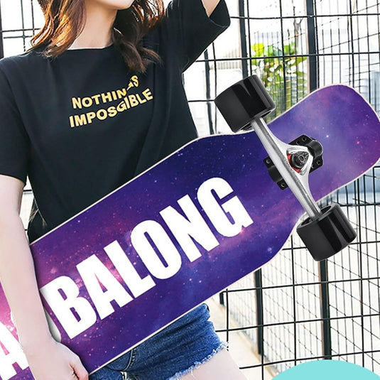 Skateboard truck set met wielen en lagers zwart - happygetfit.com