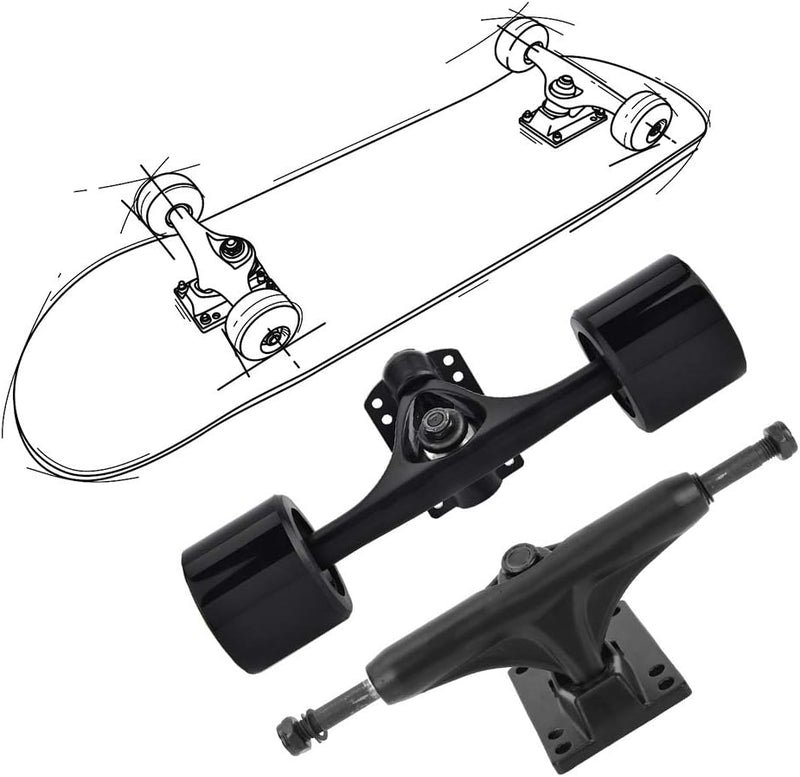 Laad afbeelding in Galerijviewer, Skateboard trucks set van 2 voor longboard - happygetfit.com
