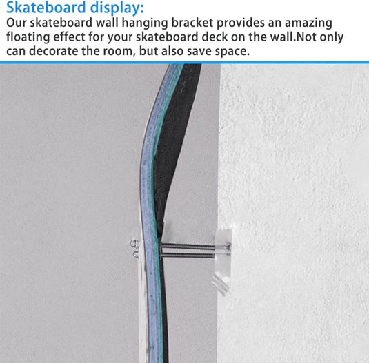 Skateboard Wall Hanger, Display Rack Voor Skateboard Deck, Mount - happygetfit.com