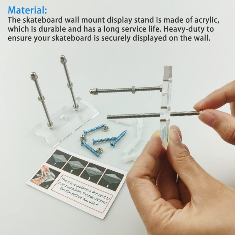 Load image into Gallery viewer, Skateboard Wall Hanger, Display Rack Voor Skateboard Deck, Mount - happygetfit.com
