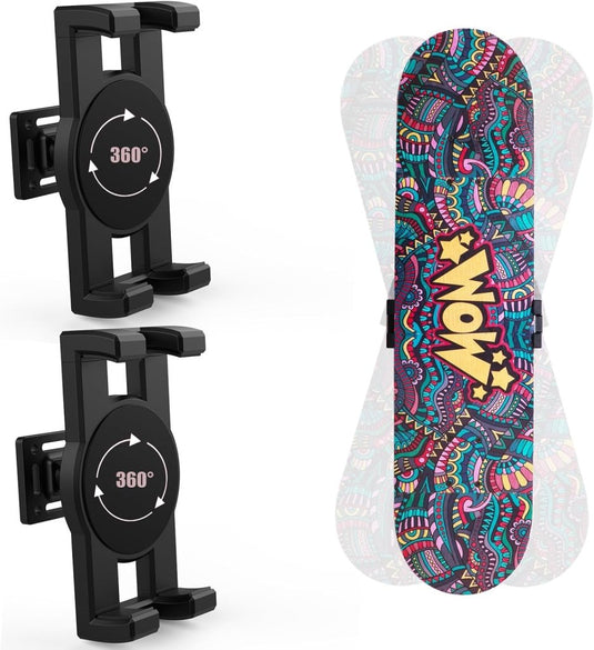Skateboard wandhouder 360° draaibaar 2 stuks tot 15 kg – deck displayhouder – skate accessoires - happygetfit.com