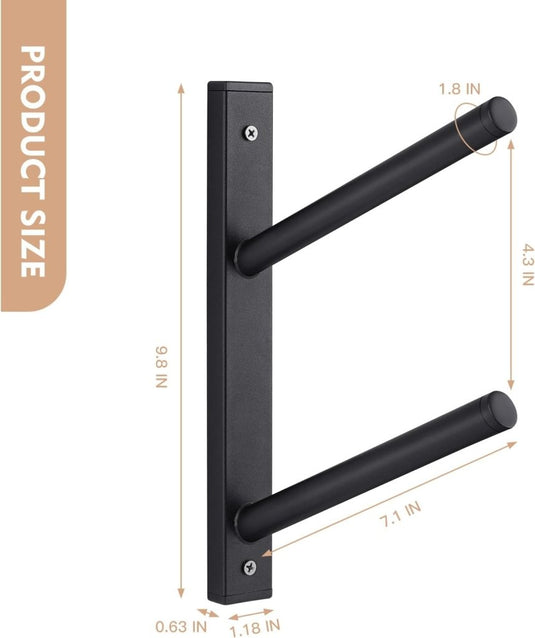 Skateboard wandhouder horizontaal zwart - happygetfit.com