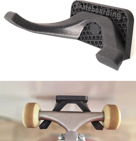 Skateboard wandhouder modern design grijs - happygetfit.com