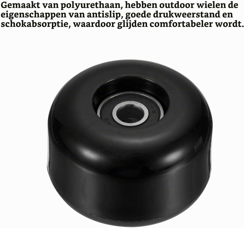 Laad afbeelding in Galerijviewer, Skateboard wielen 54 mm met ABEC-9 lagers (4 stuks) - Soft wheels 85A voor straat &amp; cruiser - Skateboard wielen vervanging - happygetfit.com

