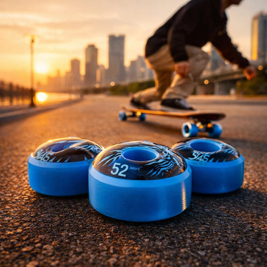 Skateboardwielen set van 4 PU 52 mm - happygetfit.com