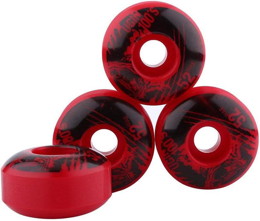Skateboardwielen set van 4 PU 52 mm - happygetfit.com