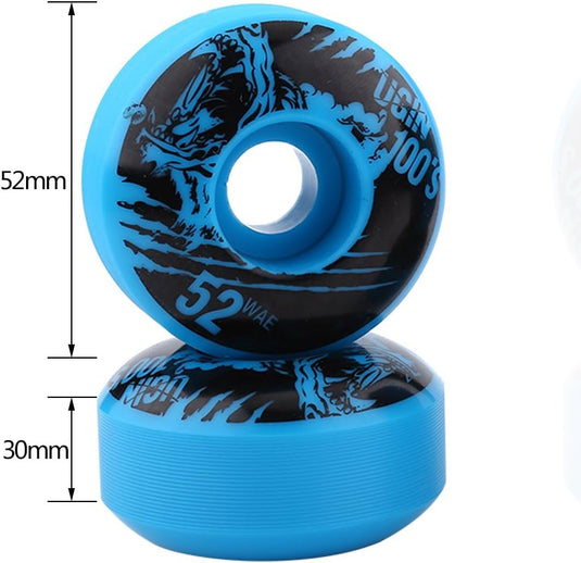Skateboardwielen set van 4 PU 52 mm - happygetfit.com