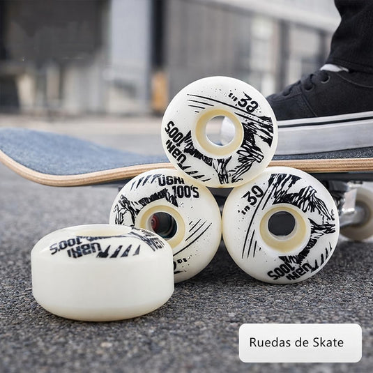Skateboardwielen set van 4 PU 52 mm - happygetfit.com
