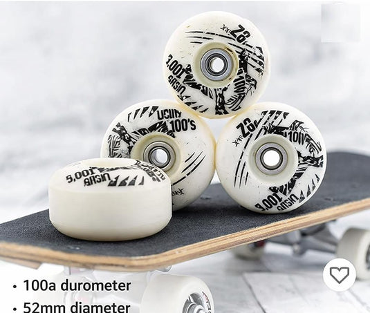 Skateboardwielen set van 4 PU 52 mm - happygetfit.com