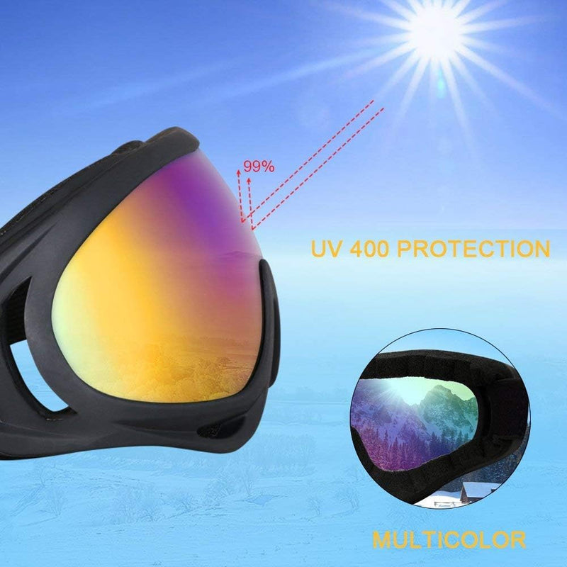 Charger l’image dans la visionneuse de galerie, Skibril met UV400 bescherming en anticondens ventilatie voor dames en heren – snowboardbril – wintersportaccessoires - happygetfit.com
