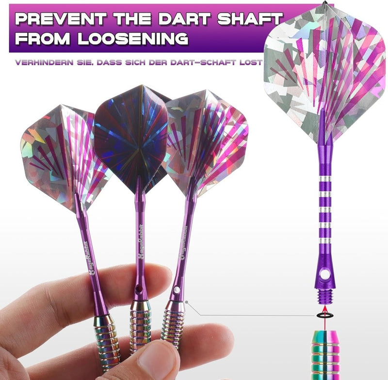 Bild im Galerie-Viewer laden, Softtip dartpijlen 3 stuks 18 gram met aluminium shafts en reserveflights – elektronische darts – dartaccessoires - happygetfit.com
