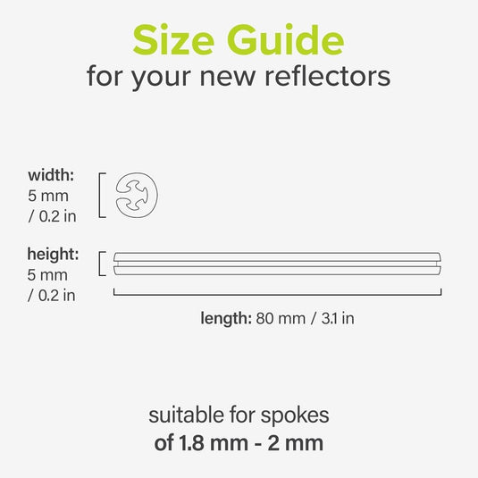 Spaakreflectoren set voor fiets met 360° zichtbaarheid en kliksysteem – fietsreflectoren – spaakreflectoren - happygetfit.com