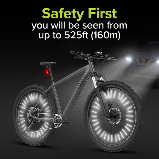 Spaakreflectoren set voor fiets met 360° zichtbaarheid en kliksysteem – fietsreflectoren – spaakreflectoren - happygetfit.com