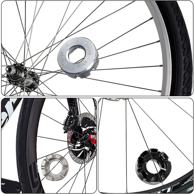 Load image into Gallery viewer, spaakspanningmeter, fietsspaken tensiemeter kalibratiegereedschap fietsreparatiegereedschap met 2 spaaksleutels precies voor fietsbandspaken fabricage of correctie (Rood) - happygetfit.com
