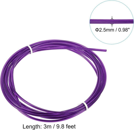 Speed jump rope vervangingskabel 3 meter x 2,5 mm rood – springtouw kabel – fitness accessoires - happygetfit.com