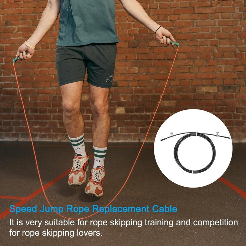 Laad afbeelding in Galerijviewer, Speed jump rope vervangingskabel 3 meter x 2,5 mm rood – springtouw kabel – fitness accessoires - happygetfit.com
