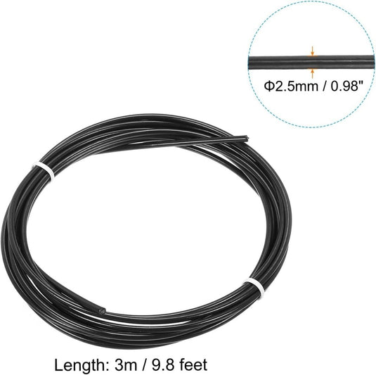 Speed jump rope vervangingskabel 3 meter x 2,5 mm rood – springtouw kabel – fitness accessoires - happygetfit.com