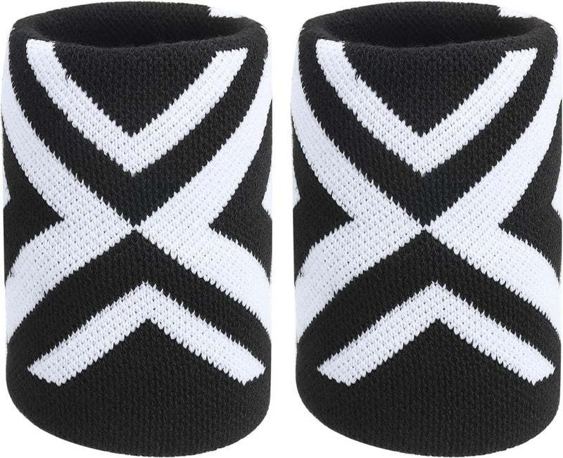 Załaduj obraz do przeglądarki galerii, Sport polszweetbanden 2 stuks voor dames en heren – absorberende polsbandjes – fitness accessoires - happygetfit.com
