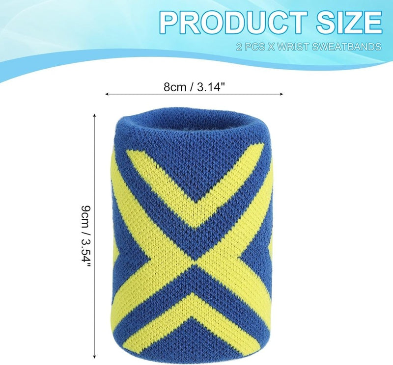 Załaduj obraz do przeglądarki galerii, Sport polszweetbanden 2 stuks voor dames en heren – absorberende polsbandjes – fitness accessoires - happygetfit.com
