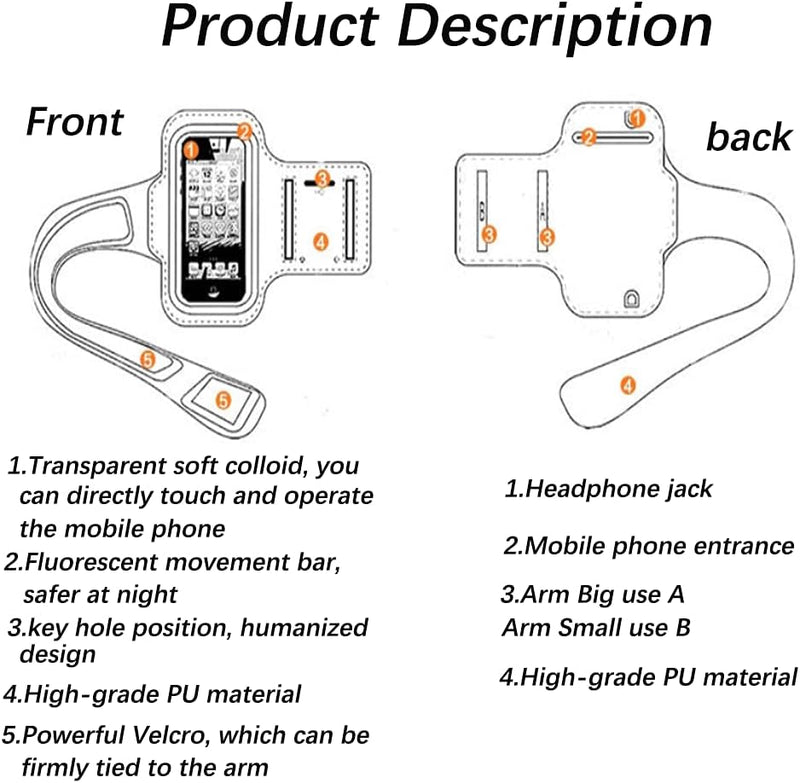 Laad afbeelding in Galerijviewer, Sportarmband, universeel, verstelbaar, hardlopen, armband, smartphone hardlopen, compatibel met telefoon tot 16,5 cm, voor joggen, fitnessstudio, fietsen, wandelen - happygetfit.com
