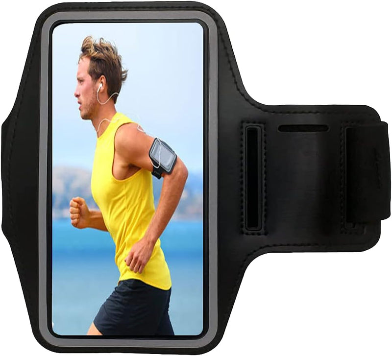 Laad afbeelding in Galerijviewer, Sportarmband, universeel, verstelbaar, hardlopen, armband, smartphone hardlopen, compatibel met telefoon tot 16,5 cm, voor joggen, fitnessstudio, fietsen, wandelen - happygetfit.com
