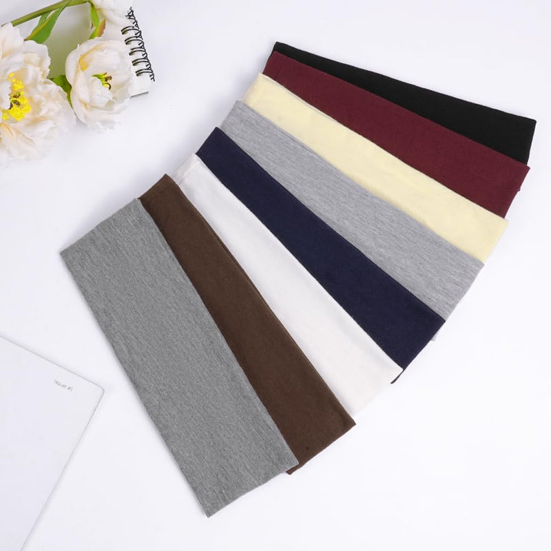 Bild im Galerie-Viewer laden, Sporthoofdbanden 8 stuks van elastisch polyester met antislip pasvorm voor hardlopen yoga en fitness – zweetabsorberende haarbanden – sportbandana - happygetfit.com
