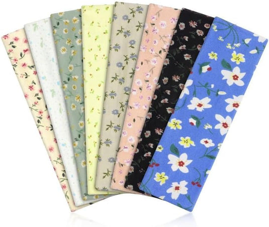 Sporthoofdbanden 8 stuks van elastisch polyester met antislip pasvorm voor hardlopen yoga en fitness – zweetabsorberende haarbanden – sportbandana - happygetfit.com
