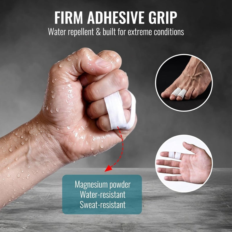 Charger l’image dans la visionneuse de galerie, Sporttape 3 rollen 1,5 cm x 10 meter van ademend katoen voor vingers en gewrichten – kinesiotape – vingerbescherming - happygetfit.com
