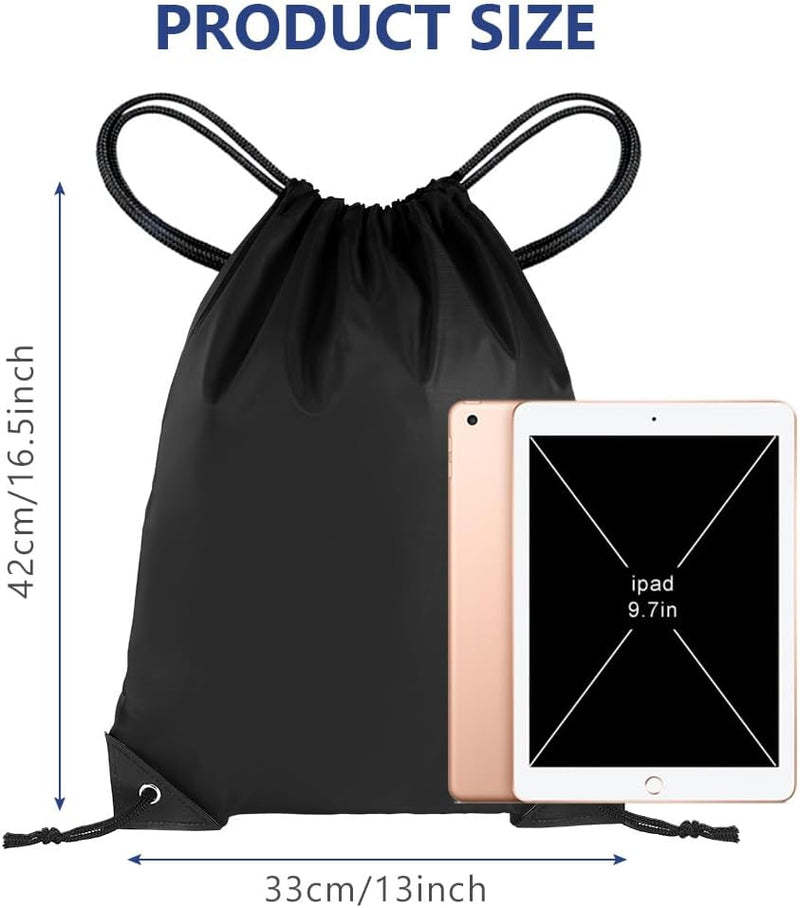 Laad afbeelding in Galerijviewer, Sporttas met trekkoord 33 x 42 cm van lichtgewicht polyester met verstelbare schouderkoorden – gymtas – zwemtas - happygetfit.com
