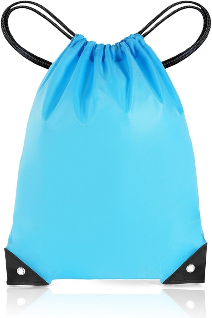 Laad afbeelding in Galerijviewer, Sporttas met trekkoord 33 x 42 cm van lichtgewicht polyester met verstelbare schouderkoorden – gymtas – zwemtas - happygetfit.com
