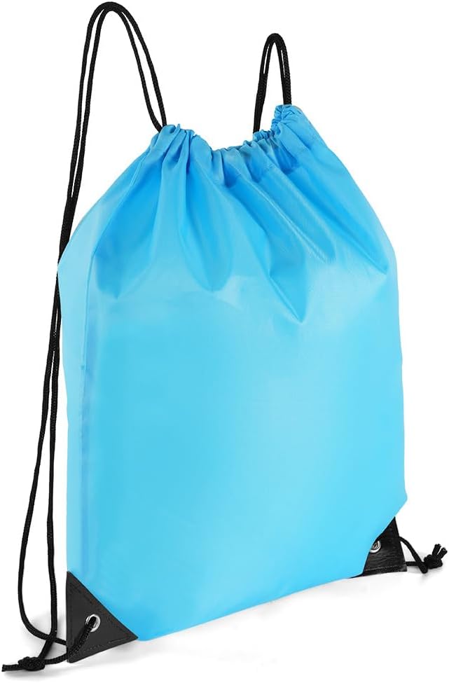Laad afbeelding in Galerijviewer, Sporttas met trekkoord 33 x 42 cm van lichtgewicht polyester met verstelbare schouderkoorden – gymtas – zwemtas - happygetfit.com
