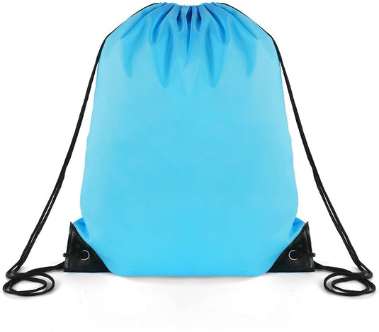 Sporttas met trekkoord 33 x 42 cm van lichtgewicht polyester met verstelbare schouderkoorden – gymtas – zwemtas - happygetfit.com