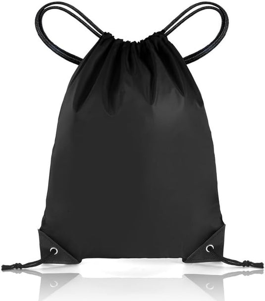 Sporttas met trekkoord 33 x 42 cm van lichtgewicht polyester met verstelbare schouderkoorden – gymtas – zwemtas - happygetfit.com