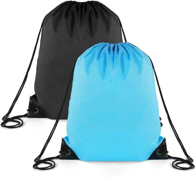 Laad afbeelding in Galerijviewer, Sporttas met trekkoord 33 x 42 cm van lichtgewicht polyester met verstelbare schouderkoorden – gymtas – zwemtas - happygetfit.com
