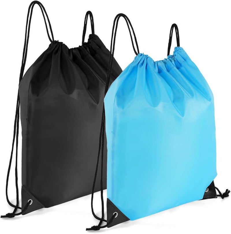 Laad afbeelding in Galerijviewer, Sporttas met trekkoord 33 x 42 cm van lichtgewicht polyester met verstelbare schouderkoorden – gymtas – zwemtas - happygetfit.com
