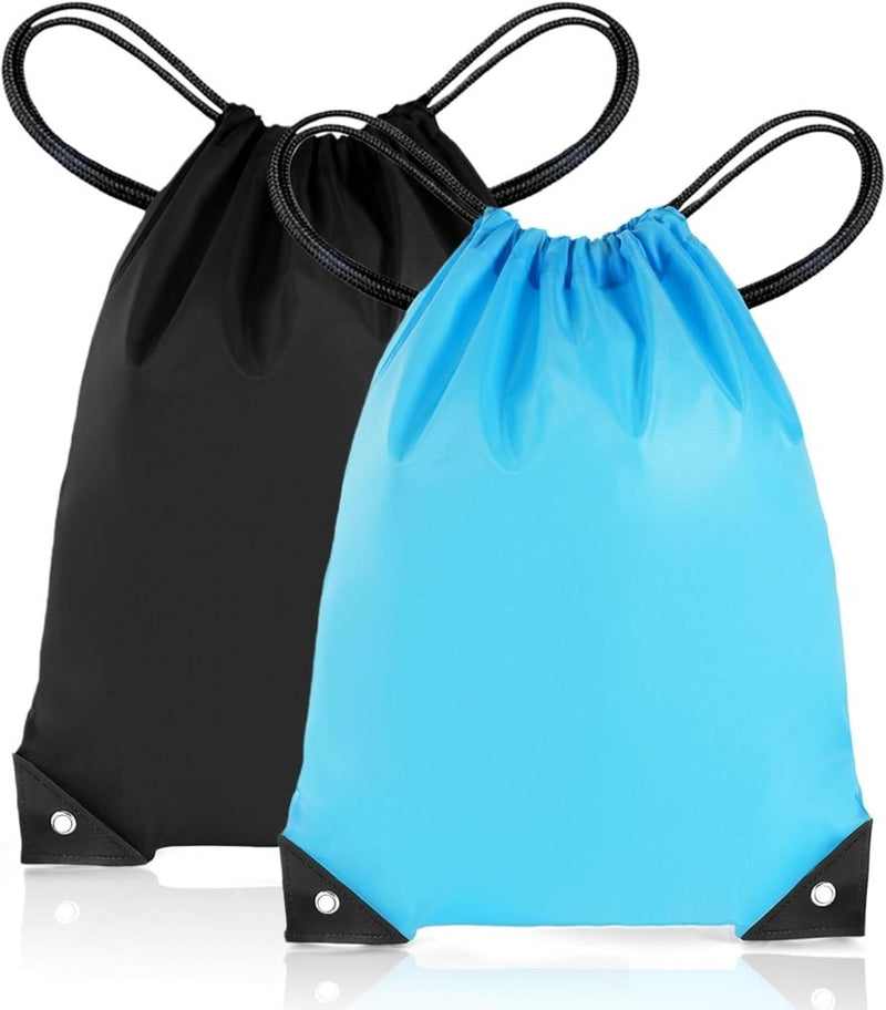 Laad afbeelding in Galerijviewer, Sporttas met trekkoord 33 x 42 cm van lichtgewicht polyester met verstelbare schouderkoorden – gymtas – zwemtas - happygetfit.com

