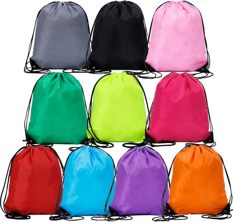 Laad afbeelding in Galerijviewer, Sporttas met trekkoord 33 x 42 cm van lichtgewicht polyester met verstelbare schouderkoorden – gymtas – zwemtas - happygetfit.com
