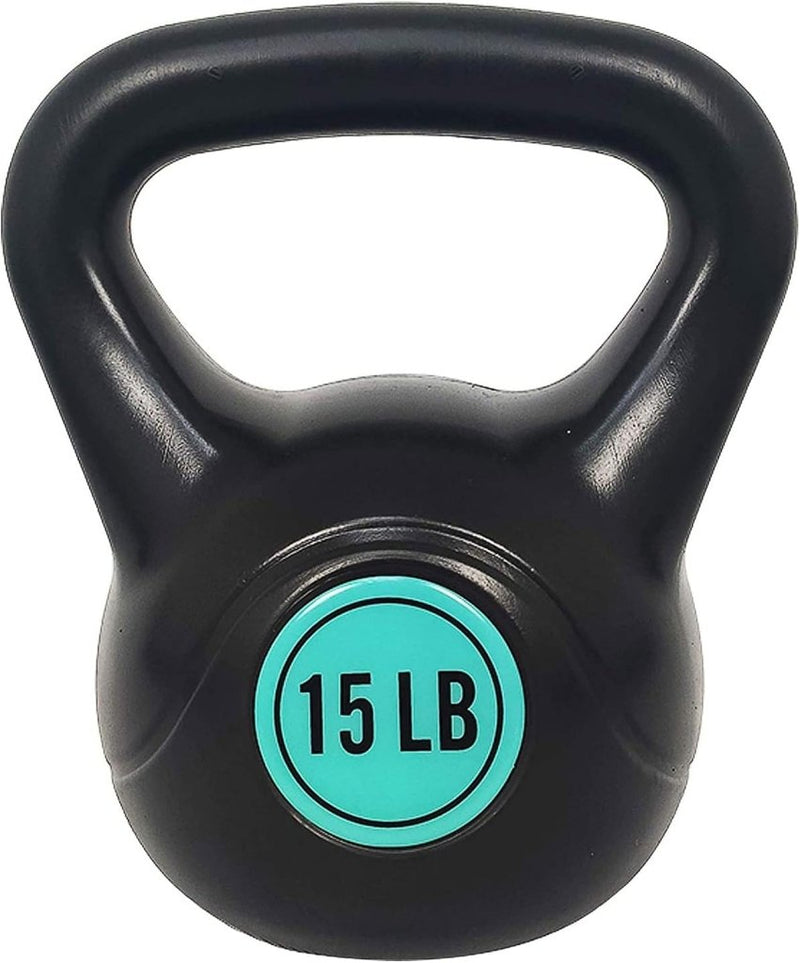 Load image into Gallery viewer, Sporzon! Kettlebell met brede grip, fitnessgewicht, set van 4, inclusief 2,3 kg, 4,5 kg, 6,8 kg, 9,1 kg, meerkleurig - happygetfit.com
