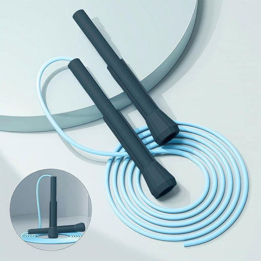 Springtouwen 4 stuks verstelbaar tot 280 cm met antislip handgrepen voor fitness en conditietraining – speedrope – touwspringen - happygetfit.com