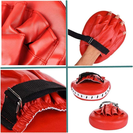 Strike Target Hand Pads MMA Target Muay Thai Pads Palm Pad Target Mitt PU Leer Ponsen Kick Pad Punch Pad Bokshandschoenen voor Muay Thai Kickboksen Vechtsporten Karate MMA Training 2 Stuks - happygetfit.com