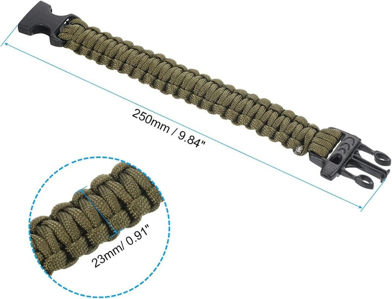 Carica immagine in Galleria Viewer, Survival paracord armband 25 cm gevlochten met gesp – outdoor armband – camping accessoires - happygetfit.com
