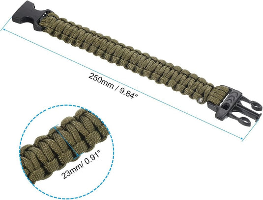 Survival paracord armband 25 cm gevlochten met gesp – outdoor armband – camping accessoires - happygetfit.com
