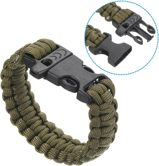 Survival paracord armband 25 cm gevlochten met gesp – outdoor armband – camping accessoires - happygetfit.com