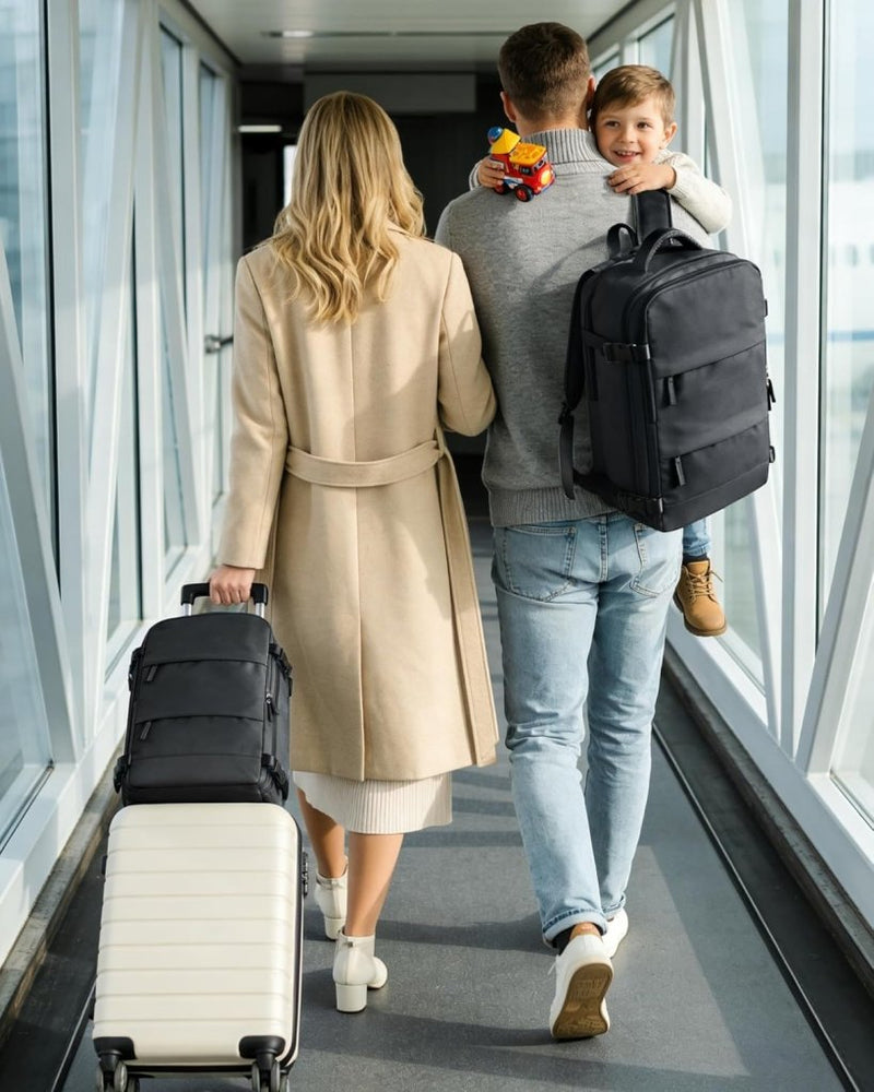 Laad afbeelding in Galerijviewer, SZLX Grote Reisrugzak Voor Vrouwen,Draagbare Rugzak Voor Mannen,Wandelrugzak,Waterdichte Buitensportrugzak,Casual Daypack,Schooltas,14 duimlaptopcompartiment Met Schoencompartiment - happygetfit.com
